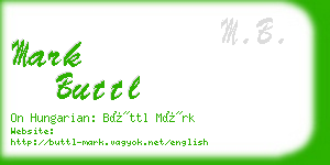 mark buttl business card